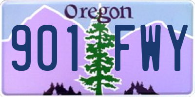 OR license plate 901FWY