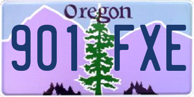 OR license plate 901FXE