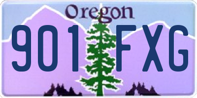 OR license plate 901FXG