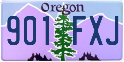 OR license plate 901FXJ