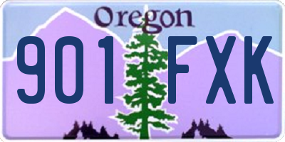 OR license plate 901FXK