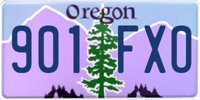 OR license plate 901FXO