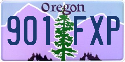 OR license plate 901FXP