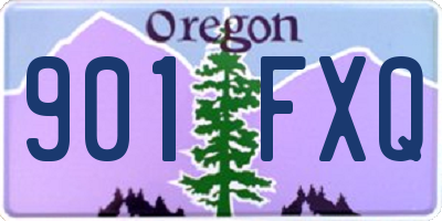 OR license plate 901FXQ