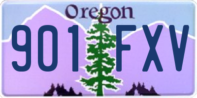 OR license plate 901FXV