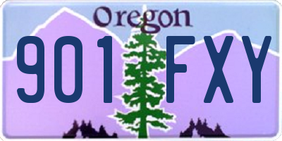 OR license plate 901FXY