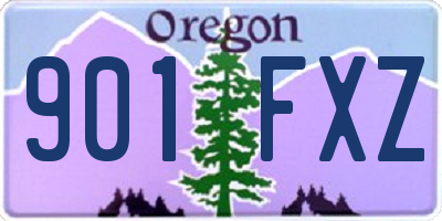 OR license plate 901FXZ