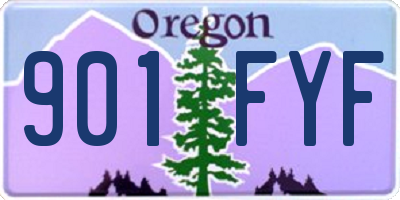 OR license plate 901FYF