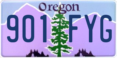 OR license plate 901FYG