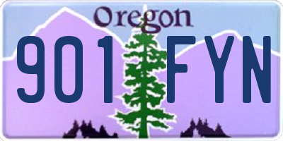 OR license plate 901FYN