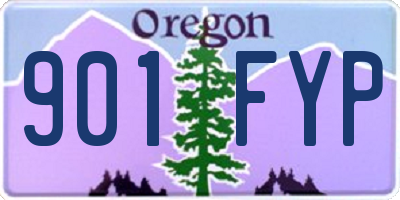 OR license plate 901FYP