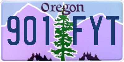 OR license plate 901FYT