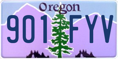 OR license plate 901FYV
