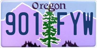 OR license plate 901FYW