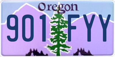 OR license plate 901FYY