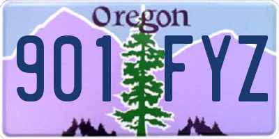 OR license plate 901FYZ