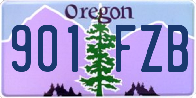 OR license plate 901FZB