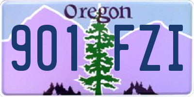 OR license plate 901FZI