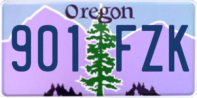 OR license plate 901FZK