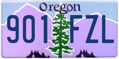 OR license plate 901FZL