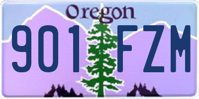 OR license plate 901FZM