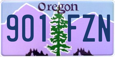 OR license plate 901FZN