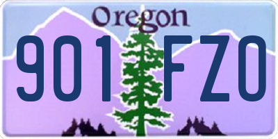 OR license plate 901FZO