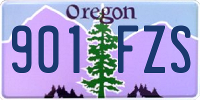OR license plate 901FZS