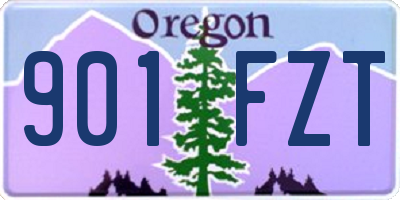 OR license plate 901FZT