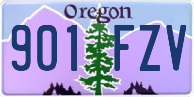 OR license plate 901FZV