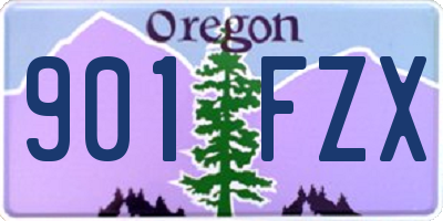 OR license plate 901FZX