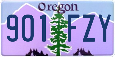 OR license plate 901FZY