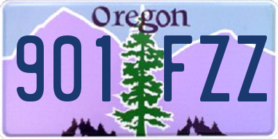 OR license plate 901FZZ