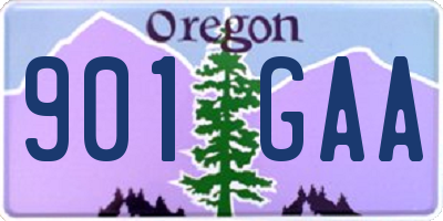 OR license plate 901GAA