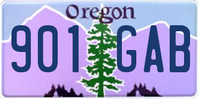 OR license plate 901GAB