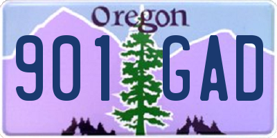 OR license plate 901GAD