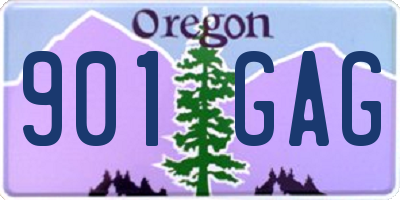 OR license plate 901GAG