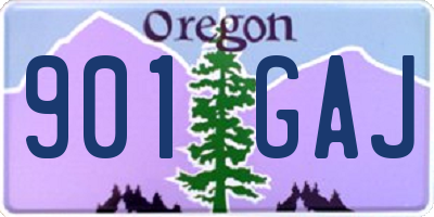OR license plate 901GAJ