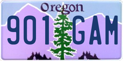 OR license plate 901GAM