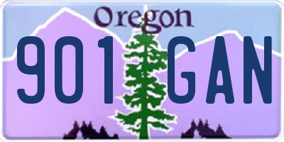 OR license plate 901GAN
