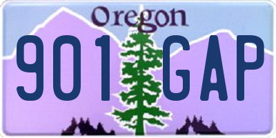 OR license plate 901GAP