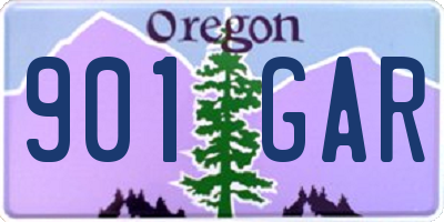 OR license plate 901GAR