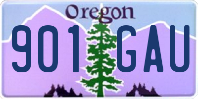OR license plate 901GAU