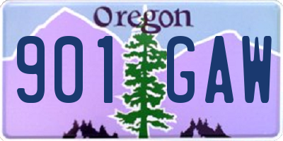 OR license plate 901GAW