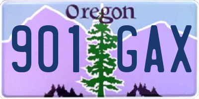 OR license plate 901GAX