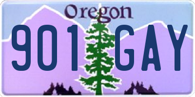 OR license plate 901GAY
