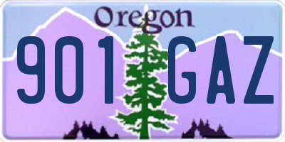 OR license plate 901GAZ