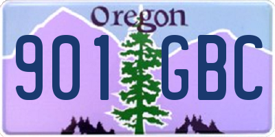 OR license plate 901GBC