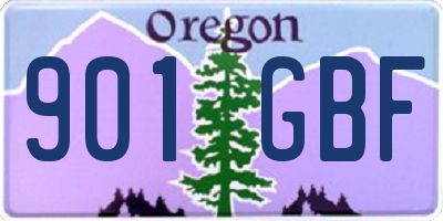 OR license plate 901GBF