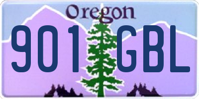 OR license plate 901GBL
